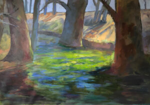 Acrylmalworkshop Landschaft im Chiemgau